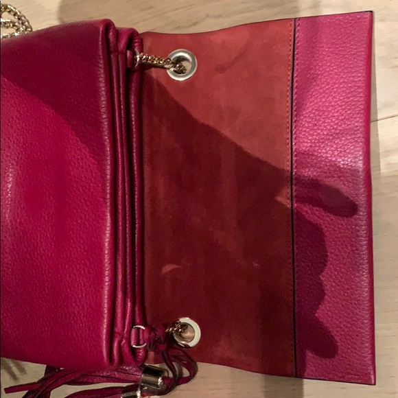 Lanvin Red Leather Crossbody Bag - Picture 4 of 6